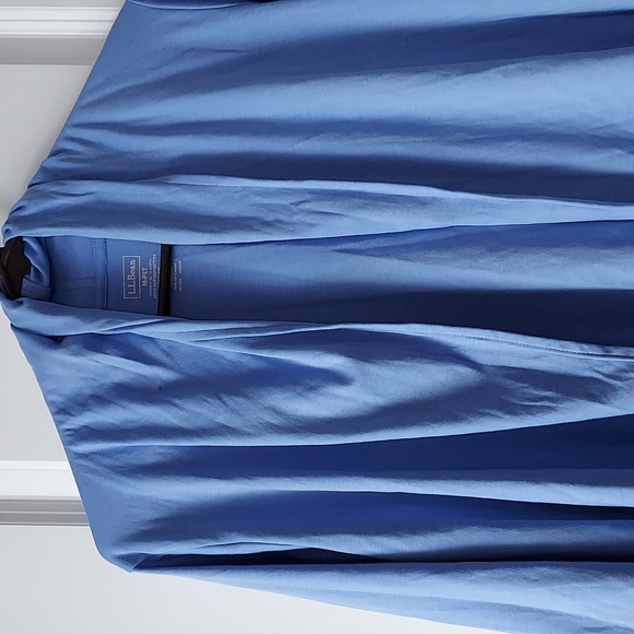 L.L.Bean long sleeve cartigan blue m-pet - Picture 3 of 9